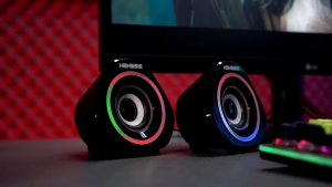 Speaker Gaming Stereo NEMESIS NYK FALCON SPN-08 RGB Illumination Plug and Play SP-N08 SPN08 untuk Komputer / PC Laptop Mobile / HP