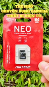 Thẻ Nhớ HIKSEMI 256GB/128GB/64GB/32GB Tốc Độ CaoChuyên Dụng Cho Camera Wifi Camera Hành Trình Điện Thoại Thiết Bị Điện Tử Chính Hãng