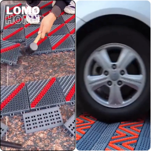 Tấm lót sàn nhà gara xe sảnh khách sạn ban công sân vườn LOMO chất liệu siêu bền chịu tải chịu nhiệt chống trơn trượt