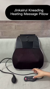 XIAOMI Electric Shiatsu Head Neck Cervical Ttraction Body Massager Car Back Pillow with Heating Vibrating Massage Device按摩器背部