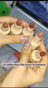 IMPLORA DAY TO DAY LIP BULLET - LIPSTIK BLUSH EYESHADOW 3-IN-1 PRAKTIS DENGAN GANTUNGAN KUNCI!