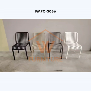 Wfurniture PP Plastic Chair Outdoor Relax Chair Cafe Dining Kerusi Sandar Plastik kerusi meja makan Dining Chair