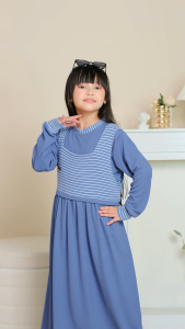 Himari Pakaian Overall anak Perempuan Bahan Knit anak TK SD SMP