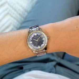 [Promo] Jam Tangan Wanita Guess GW0405L1 Burst Blue Glitz Dial Stainless Steel Strap Original Garansi 2 Tahun [✔COD][100% Authentic]