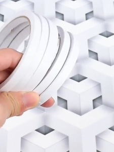 10/20/50Rolls White Super Strong Double Sided Adhesive Tape Ultra-thin Double-sided Tape High Quality Tear-by-hand Tapes for Art Crafts Gift Packaging Office School Stationery Supplies