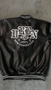 X-Urband Official - Jaket A517 Varsity Kulit Imitasi