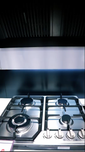 4 Burners Built-In Gas Cooktop with Anti-Melt Metal Knobs - Easy to Clean and Durable