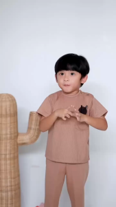 Setelan Anak Laki Laki Perempuan Usia 1 2 3 4 Tahun Charlie Set Bayi Cewek Cowok Premium OneSet Anak