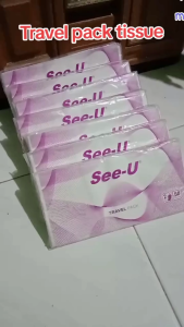 Tissue SEE U Travel Pack 50 Lembar 2ply: Praktis & Berkualitas Tinggi