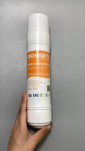 Lõi Post Carbon FORSETI Nhập Khẩu Hàn Quốc 10Inch Dạng U (U-Type) Cắm Nhanh Giúp Khử Mùi Và Tạo Vị Cho Nước Dùng Được Cho Máy Korihome