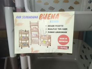 Rak Serbaguna Plastik BUENA R2505/ss2 / SOSO / Plastik