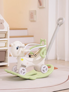 6 IN 1 Rocking Chair For Baby Toddler Rocking Horse Baby Scooter Baby Rocker Comfortable Chair Cradle