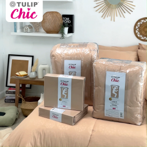 [NEW] TULIP CHIC อัดลาย  CHIC M09 ชุดผ้าปู ผ้าห่มนวม ให้ความมินิมอล สัมผัสนุ่มไม่ระคายผิว