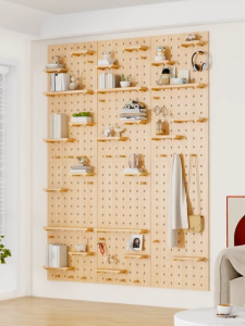 ชั้นวางของติดผนัง แผ่นวางของติดผนัง ฟรีกาวล๊อก 2 หน้า เพื่อความ ทนทาน ไม่จำเป็นต้องเจาะ