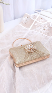Classy Dinner Bag Womens Fashionable Clutch Bag Diamond Stoned Shinning Bag Wedding Perempuan