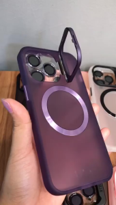 HS-066 CASE MATTE DOVE MAGSAFE LENS CAMERA STANDING IPHONE 15/15 PRO/15 PLUS/15 PRO MAX/14/14 PRO/14 PLUS/14 PRO MAX/13/13 PRO/13 PRO MAX/12/12 PRO/12 PRO MAX/11/11 PRO/11 PRO MAX