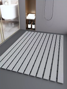 Worthbuy Anti Slip TPE Toilet Kitchen Bathroom Floor Mat Bilik Mandi Pelapik Waterproof Bath Shower Splicing Floor Pad