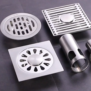 Pelise 10x10cm Home Stainless Steel Anti-odor Bathroom Floor Drain Waste Gate Shower Drainer PE002