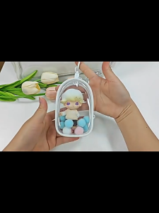 Bubble Mart Transparent Storage Bags: Portable Jewelry, Cosmetics & Stationery Organizer