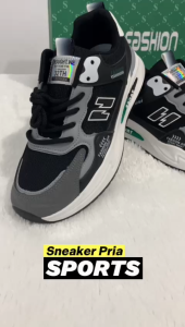 BARUU!!! Sneakers Sports Import Pria Premium  (J) ML-3  Import Sepatu Olahraga Pria Kanvas Kekinian  (+Box) Import