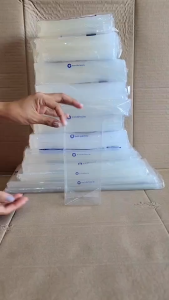 ถุงจีบใส ถุงพับใส ขนาด 5x7 นิ้ว ตราดาว แพคละ 500 กรัม ยกมัด 5 กก.