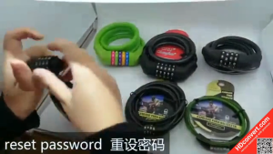 Kunci Sepeda Pengaman Anti Maling Model Kabel 4 Pin
