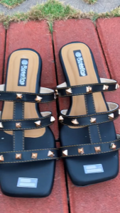 Sandal Hak Tahu Wanita 3cm Model Terbaru - Bahan Sintetis Fleksibel