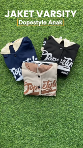Jaket Varsity Dopestyle Anak Usia 6 - 15 Tahun Sweater Hodie Anak-Jaket Anak Trendy-Termurah Jumbo