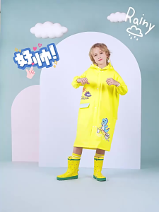 【1-3 days Delivery】NEW Unicorn cartoon raincoat EVA raincoat for kids Boys and girls Pupils with bags Full body rainproof poncho childrens raincoat