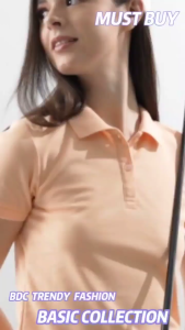 BDC-002 LADIES PLAIN POLOSHIRTS