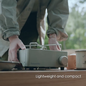 NATUREHIKE Mini Cassette Stove || Khaki & Green