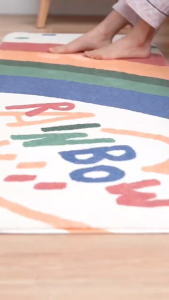 พรมเช็ดเท้า พรมยาว พรมแต่งห้อง ผ้าเช็คเท้า มีปุ่มดูดซับกันลื่น นุ่มนิ่ม พรมแต่งห้องนอน พรมตกแต่งบ้าน กันลื่น