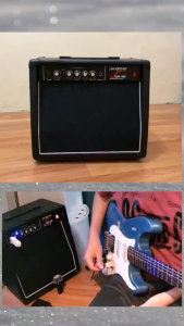 Ampli Cube Speaker Gitar Elektrik - Akustik Import Distorsi & reverb Alcone 8 inch