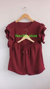one set wanita dewasa setelan pendek wanita terbaru bisa bayar ditempat