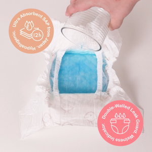 Lil Momo Ecodiapers Biodegradable Eco-friendly Bamboo Diapers Newborn (25 pcs)