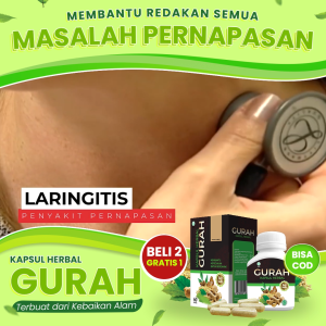 Kapsul Herbal Gurah BPOM Atasi Batuk Menahun Kering Basah Asma Melegakan Tenggorokan