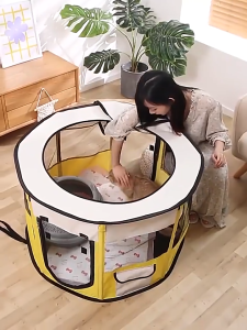 Portable Outdoor & Indoor Cat Tent - Foldable Pet Cage for Cats | Cattery Fences & Delivery Room