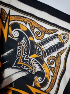 Syal bandana motif BRAIN PAIN - slayer multifungsi - aksesoris fashion skena style