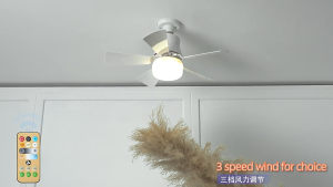 Kipas Angin Plafon Lampu 2in1 Lampu kipas langit-langit multifungsi Lampu kipas remote control yang dapat diredupkan dengan lampu LED 3 warna Fan
