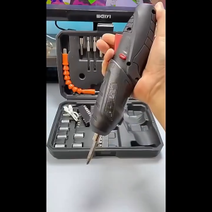 REAIM สว่านไขควงไร้สาย ไขควงไฟฟ้า ไขควงไร้สาย ไขควงไฟฟ้าขนาดเล็ก อายุการใช้งานแบตเตอรี่ที่ยาวนาน แรงบิด 3.5N / M การหมุน 90 °ได้อย่างอิสระ