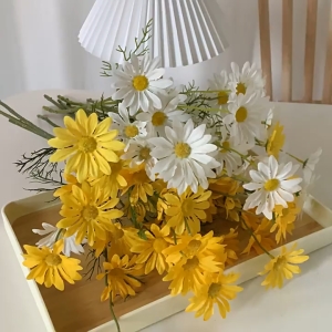 Buket Bunga Daisy Blossom Aster Artificial Tanaman Hias Daisi Krisan Persia Bunga Matahari BG178