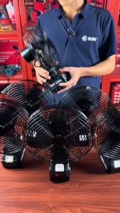 Quạt chạy pin Makita 8 inch quạt 1 cấp độ gió siêu bền sài chung pin Makita 144v - 21v