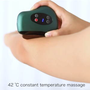 Gua Sha Face Massage Electric Massager / 9 Tingkat Suhu / Setrika Wajah / Berikan Minyak Esensial Gratis / Gua Sha Pijat Elektrik Face Massage Electric Massager / Natural Bian Stone