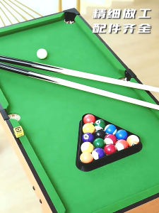 Mini Billiard Table Set High Foot Pool Table Wooden Tabletop Pool Tabletop Pool Table Set for Kids