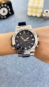 LIGE Sub Merek FOXBOX Jam Tangan Pria Olahraga Anti Air & Tampilan Ganda