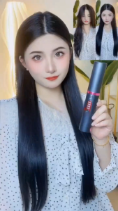 2 In 1 Ceramic Portable  Wireless USB Hair Straightener Curler Rechargeable Flat Iron