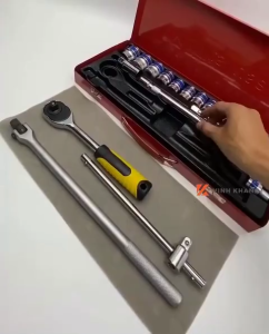 BỘ KHẨU YETY BỘ TUÝP 24 CHI TIẾT YETY TIÊU CHUẨN MỸ TAY 1/2" HỆ MÉT YETI KW-S424D-1