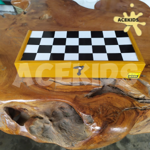 Papan Catur Percasi Lipat Besar 50 CM Chess Board Dan Bidak - CaturJumbo