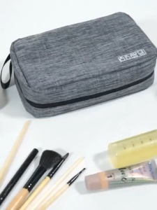 Imura | Tas Kosmetik Travelmate Beludru Travel Pouch Bludru Make Up Kecantikan Toiletry