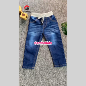 Celana Jeans Anak Panjang 2-8 tahun - Rib Wisker Premium - Viyona